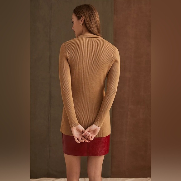 Anthropologie Maeve Ribbed Slim Cardigan(Size S) - Picture 3 of 17